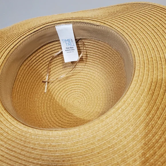 Women's Straw Black and Tan Hats Set of 2 - Picture 10 of 10